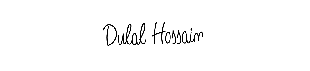 Dulal Hossain stylish signature style. Best Handwritten Sign (Angelique-Rose-font-FFP) for my name. Handwritten Signature Collection Ideas for my name Dulal Hossain. Dulal Hossain signature style 5 images and pictures png