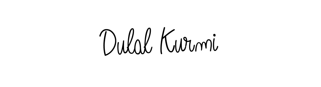 Make a beautiful signature design for name Dulal Kurmi. With this signature (Angelique-Rose-font-FFP) style, you can create a handwritten signature for free. Dulal Kurmi signature style 5 images and pictures png