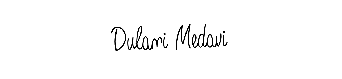 How to Draw Dulani Medavi signature style? Angelique-Rose-font-FFP is a latest design signature styles for name Dulani Medavi. Dulani Medavi signature style 5 images and pictures png