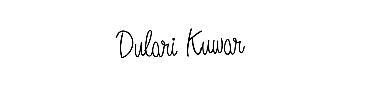 Make a short Dulari Kuwar signature style. Manage your documents anywhere anytime using Angelique-Rose-font-FFP. Create and add eSignatures, submit forms, share and send files easily. Dulari Kuwar signature style 5 images and pictures png
