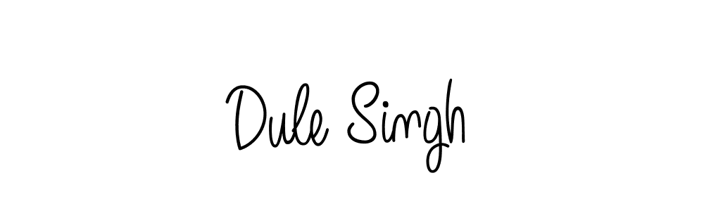 The best way (Angelique-Rose-font-FFP) to make a short signature is to pick only two or three words in your name. The name Dule Singh include a total of six letters. For converting this name. Dule Singh signature style 5 images and pictures png