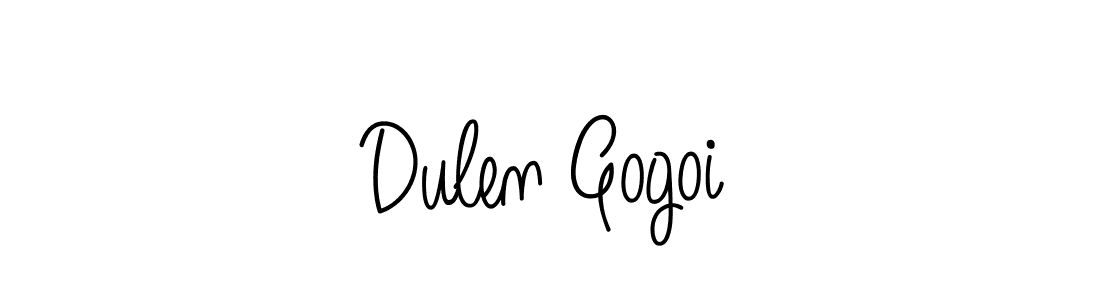 Similarly Angelique-Rose-font-FFP is the best handwritten signature design. Signature creator online .You can use it as an online autograph creator for name Dulen Gogoi. Dulen Gogoi signature style 5 images and pictures png