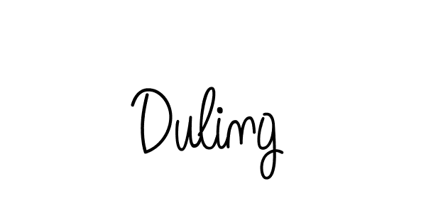 Create a beautiful signature design for name Duling. With this signature (Angelique-Rose-font-FFP) fonts, you can make a handwritten signature for free. Duling signature style 5 images and pictures png