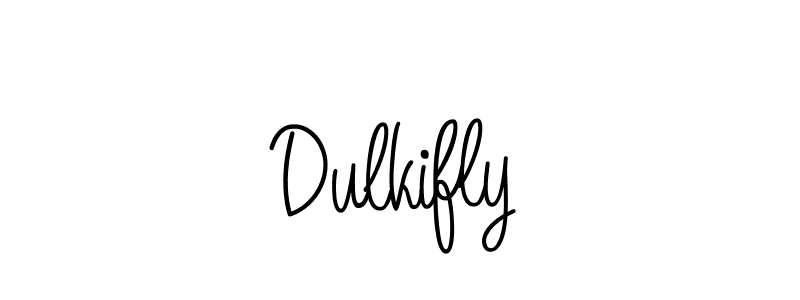 Make a beautiful signature design for name Dulkifly. With this signature (Angelique-Rose-font-FFP) style, you can create a handwritten signature for free. Dulkifly signature style 5 images and pictures png