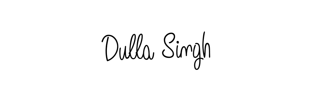 Design your own signature with our free online signature maker. With this signature software, you can create a handwritten (Angelique-Rose-font-FFP) signature for name Dulla Singh. Dulla Singh signature style 5 images and pictures png