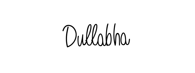 Design your own signature with our free online signature maker. With this signature software, you can create a handwritten (Angelique-Rose-font-FFP) signature for name Dullabha. Dullabha signature style 5 images and pictures png