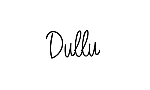 Dullu stylish signature style. Best Handwritten Sign (Angelique-Rose-font-FFP) for my name. Handwritten Signature Collection Ideas for my name Dullu. Dullu signature style 5 images and pictures png