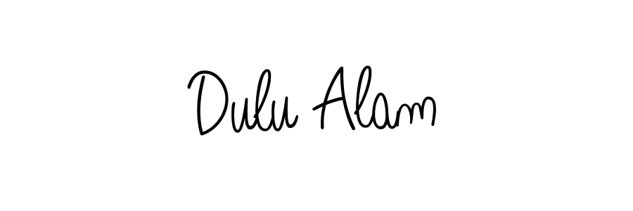 How to Draw Dulu Alam signature style? Angelique-Rose-font-FFP is a latest design signature styles for name Dulu Alam. Dulu Alam signature style 5 images and pictures png