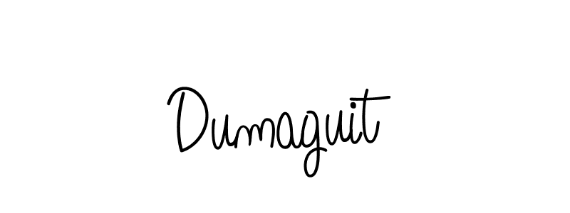 Use a signature maker to create a handwritten signature online. With this signature software, you can design (Angelique-Rose-font-FFP) your own signature for name Dumaguit. Dumaguit signature style 5 images and pictures png