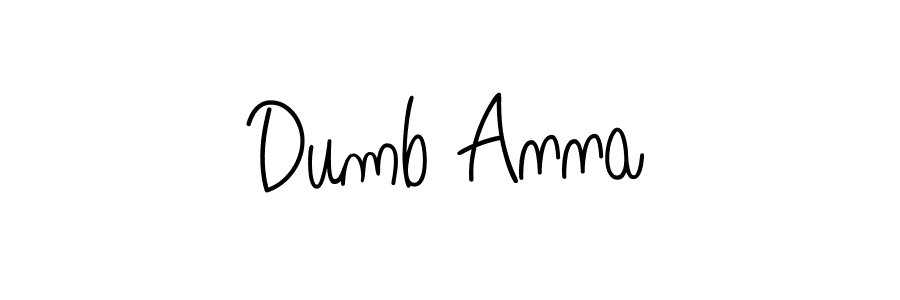 Design your own signature with our free online signature maker. With this signature software, you can create a handwritten (Angelique-Rose-font-FFP) signature for name Dumb Anna. Dumb Anna signature style 5 images and pictures png