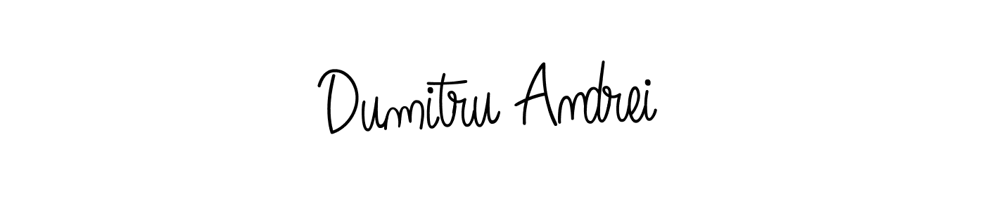 The best way (Angelique-Rose-font-FFP) to make a short signature is to pick only two or three words in your name. The name Dumitru Andrei include a total of six letters. For converting this name. Dumitru Andrei signature style 5 images and pictures png