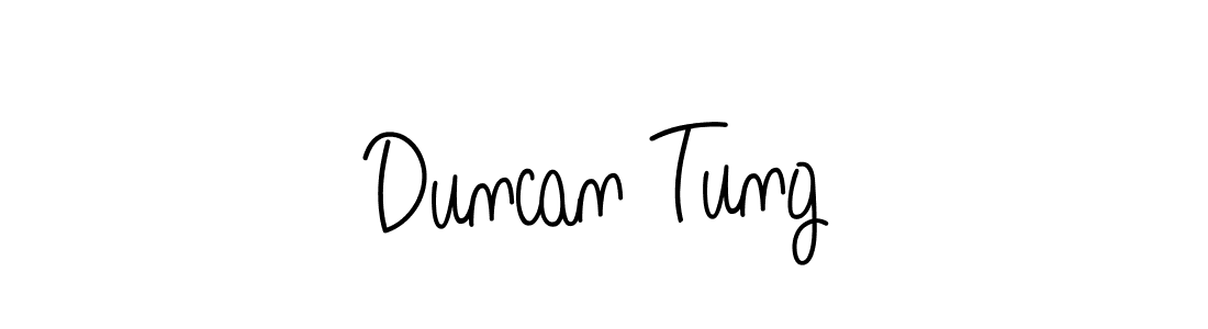 Use a signature maker to create a handwritten signature online. With this signature software, you can design (Angelique-Rose-font-FFP) your own signature for name Duncan Tung. Duncan Tung signature style 5 images and pictures png