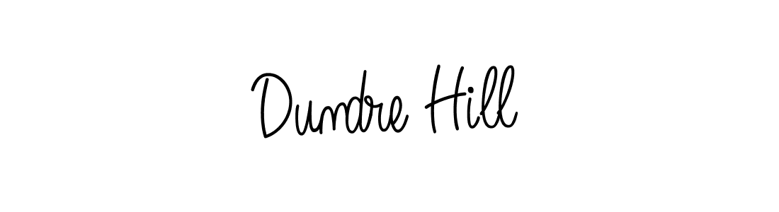 How to Draw Dundre Hill signature style? Angelique-Rose-font-FFP is a latest design signature styles for name Dundre Hill. Dundre Hill signature style 5 images and pictures png