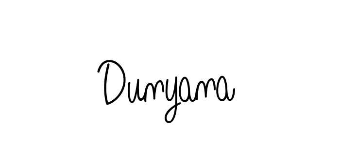 Make a short Dunyana signature style. Manage your documents anywhere anytime using Angelique-Rose-font-FFP. Create and add eSignatures, submit forms, share and send files easily. Dunyana signature style 5 images and pictures png