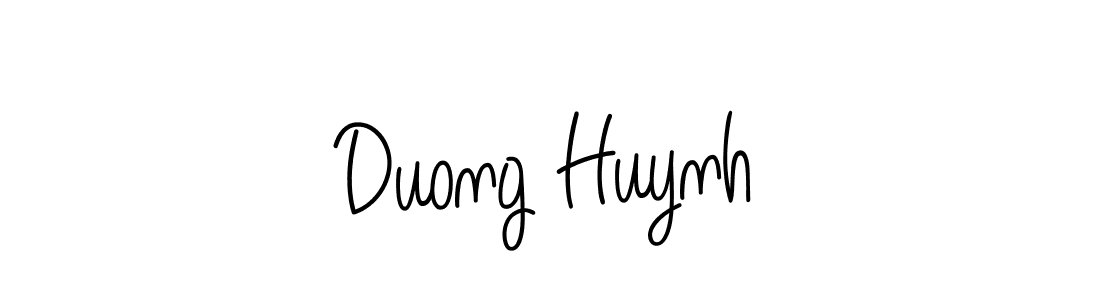 You should practise on your own different ways (Angelique-Rose-font-FFP) to write your name (Duong Huynh) in signature. don't let someone else do it for you. Duong Huynh signature style 5 images and pictures png