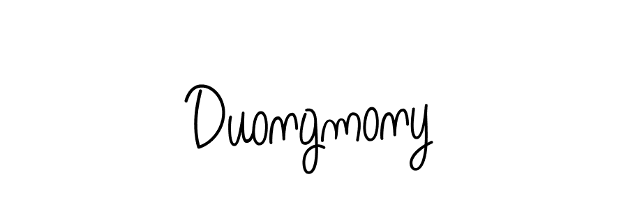 Make a beautiful signature design for name Duongmony. With this signature (Angelique-Rose-font-FFP) style, you can create a handwritten signature for free. Duongmony signature style 5 images and pictures png