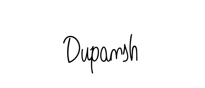 Design your own signature with our free online signature maker. With this signature software, you can create a handwritten (Angelique-Rose-font-FFP) signature for name Dupansh. Dupansh signature style 5 images and pictures png