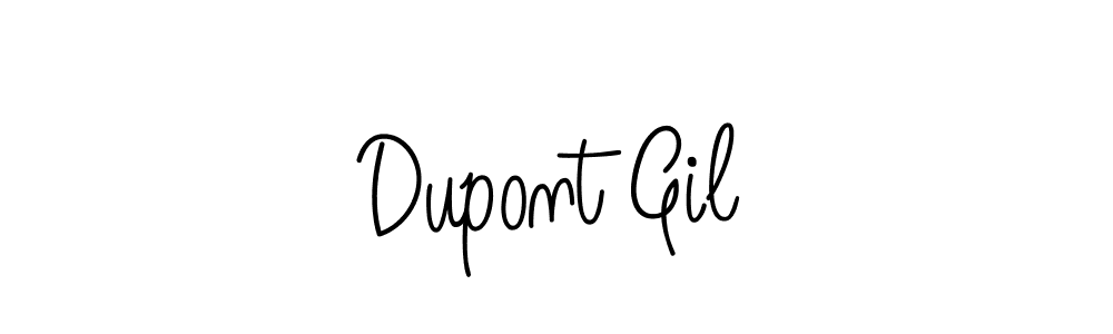 Dupont Gil stylish signature style. Best Handwritten Sign (Angelique-Rose-font-FFP) for my name. Handwritten Signature Collection Ideas for my name Dupont Gil. Dupont Gil signature style 5 images and pictures png