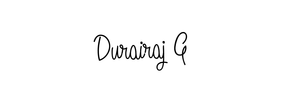 Make a beautiful signature design for name Durairaj G. Use this online signature maker to create a handwritten signature for free. Durairaj G signature style 5 images and pictures png