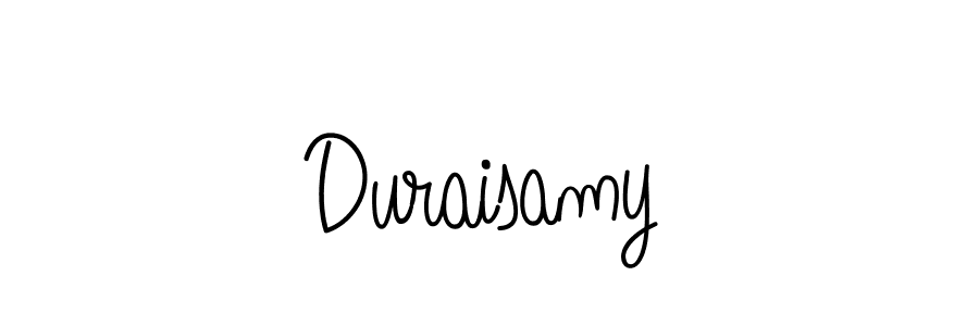 How to make Duraisamy name signature. Use Angelique-Rose-font-FFP style for creating short signs online. This is the latest handwritten sign. Duraisamy signature style 5 images and pictures png