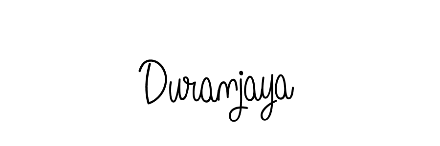 Create a beautiful signature design for name Duranjaya. With this signature (Angelique-Rose-font-FFP) fonts, you can make a handwritten signature for free. Duranjaya signature style 5 images and pictures png