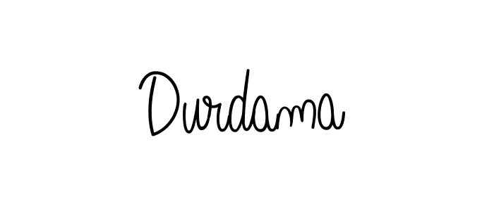 Durdama stylish signature style. Best Handwritten Sign (Angelique-Rose-font-FFP) for my name. Handwritten Signature Collection Ideas for my name Durdama. Durdama signature style 5 images and pictures png