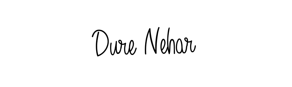 Design your own signature with our free online signature maker. With this signature software, you can create a handwritten (Angelique-Rose-font-FFP) signature for name Dure Nehar. Dure Nehar signature style 5 images and pictures png