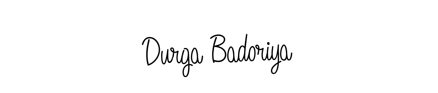 Angelique-Rose-font-FFP is a professional signature style that is perfect for those who want to add a touch of class to their signature. It is also a great choice for those who want to make their signature more unique. Get Durga Badoriya name to fancy signature for free. Durga Badoriya signature style 5 images and pictures png