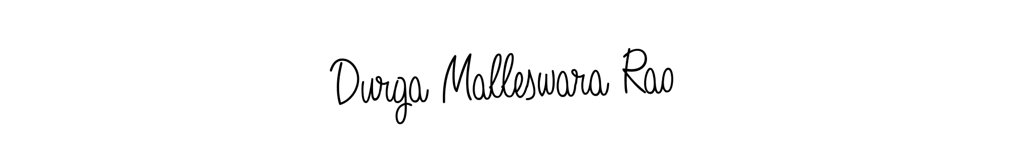 How to make Durga Malleswara Rao name signature. Use Angelique-Rose-font-FFP style for creating short signs online. This is the latest handwritten sign. Durga Malleswara Rao signature style 5 images and pictures png