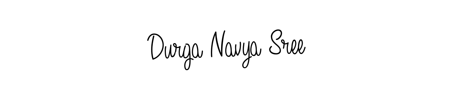 if you are searching for the best signature style for your name Durga Navya Sree. so please give up your signature search. here we have designed multiple signature styles  using Angelique-Rose-font-FFP. Durga Navya Sree signature style 5 images and pictures png