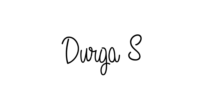 Durga S stylish signature style. Best Handwritten Sign (Angelique-Rose-font-FFP) for my name. Handwritten Signature Collection Ideas for my name Durga S. Durga S signature style 5 images and pictures png