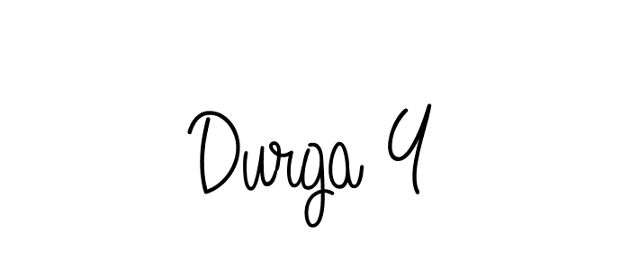 Also we have Durga Y name is the best signature style. Create professional handwritten signature collection using Angelique-Rose-font-FFP autograph style. Durga Y signature style 5 images and pictures png