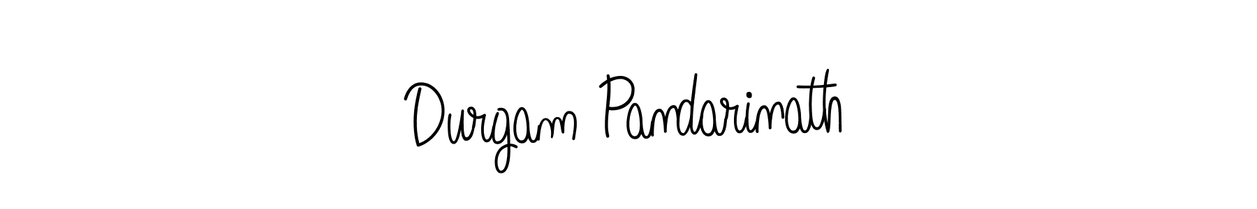 You should practise on your own different ways (Angelique-Rose-font-FFP) to write your name (Durgam Pandarinath) in signature. don't let someone else do it for you. Durgam Pandarinath signature style 5 images and pictures png