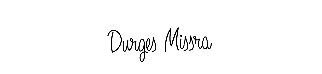 Design your own signature with our free online signature maker. With this signature software, you can create a handwritten (Angelique-Rose-font-FFP) signature for name Durges Missra. Durges Missra signature style 5 images and pictures png