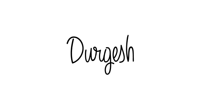 Use a signature maker to create a handwritten signature online. With this signature software, you can design (Angelique-Rose-font-FFP) your own signature for name Durgesh. Durgesh signature style 5 images and pictures png