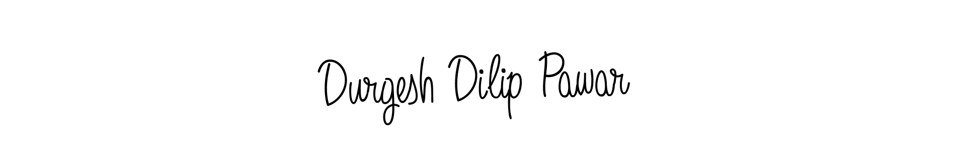 Make a beautiful signature design for name Durgesh Dilip Pawar. With this signature (Angelique-Rose-font-FFP) style, you can create a handwritten signature for free. Durgesh Dilip Pawar signature style 5 images and pictures png