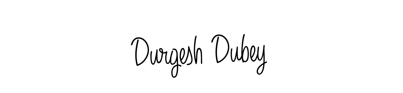 How to make Durgesh Dubey name signature. Use Angelique-Rose-font-FFP style for creating short signs online. This is the latest handwritten sign. Durgesh Dubey signature style 5 images and pictures png