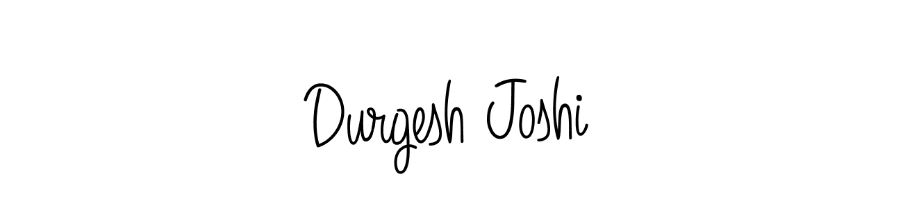 The best way (Angelique-Rose-font-FFP) to make a short signature is to pick only two or three words in your name. The name Durgesh Joshi include a total of six letters. For converting this name. Durgesh Joshi signature style 5 images and pictures png