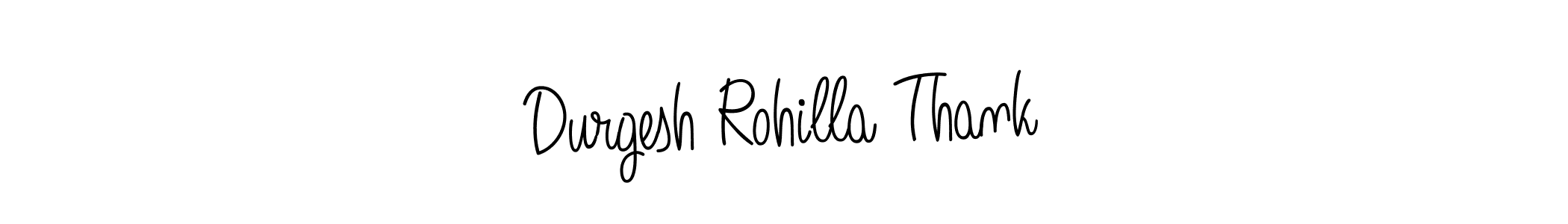 You should practise on your own different ways (Angelique-Rose-font-FFP) to write your name (Durgesh Rohilla Thank) in signature. don't let someone else do it for you. Durgesh Rohilla Thank signature style 5 images and pictures png