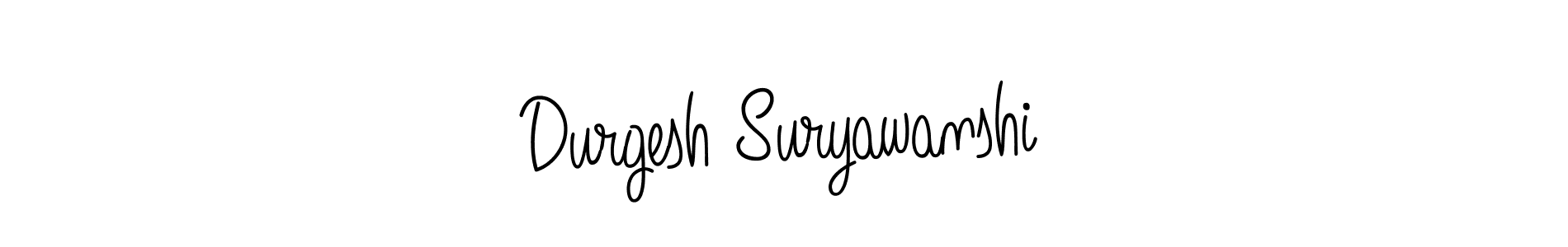 Create a beautiful signature design for name Durgesh Suryawanshi. With this signature (Angelique-Rose-font-FFP) fonts, you can make a handwritten signature for free. Durgesh Suryawanshi signature style 5 images and pictures png