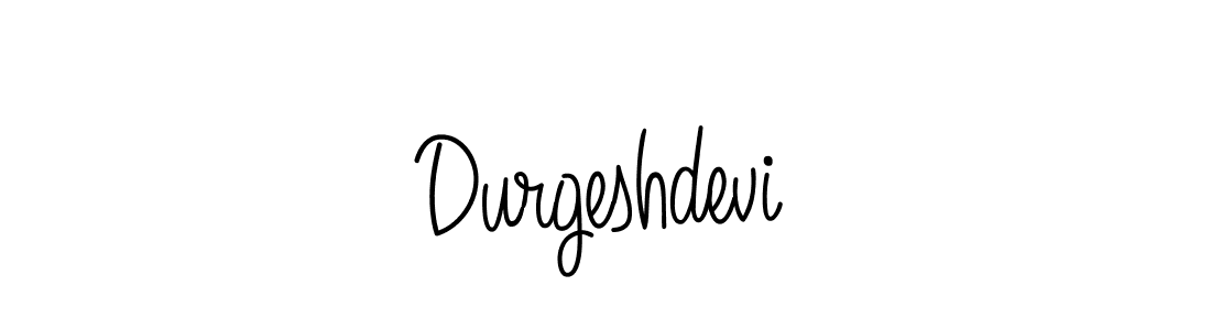 Make a beautiful signature design for name Durgeshdevi. With this signature (Angelique-Rose-font-FFP) style, you can create a handwritten signature for free. Durgeshdevi signature style 5 images and pictures png