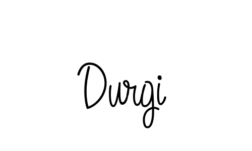 You should practise on your own different ways (Angelique-Rose-font-FFP) to write your name (Durgi) in signature. don't let someone else do it for you. Durgi signature style 5 images and pictures png