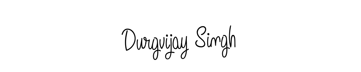 Create a beautiful signature design for name Durgvijay Singh. With this signature (Angelique-Rose-font-FFP) fonts, you can make a handwritten signature for free. Durgvijay Singh signature style 5 images and pictures png