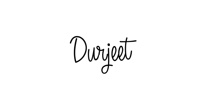 How to make Durjeet signature? Angelique-Rose-font-FFP is a professional autograph style. Create handwritten signature for Durjeet name. Durjeet signature style 5 images and pictures png