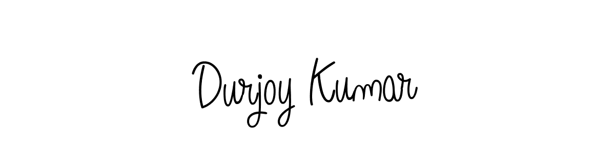 You should practise on your own different ways (Angelique-Rose-font-FFP) to write your name (Durjoy Kumar) in signature. don't let someone else do it for you. Durjoy Kumar signature style 5 images and pictures png