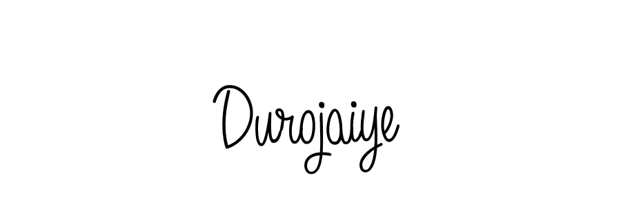 You should practise on your own different ways (Angelique-Rose-font-FFP) to write your name (Durojaiye) in signature. don't let someone else do it for you. Durojaiye signature style 5 images and pictures png