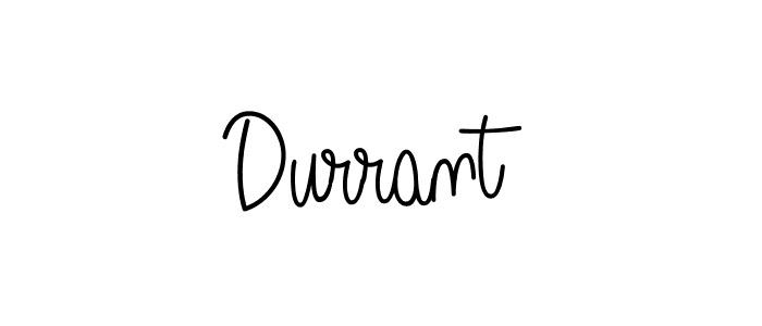 Use a signature maker to create a handwritten signature online. With this signature software, you can design (Angelique-Rose-font-FFP) your own signature for name Durrant. Durrant signature style 5 images and pictures png