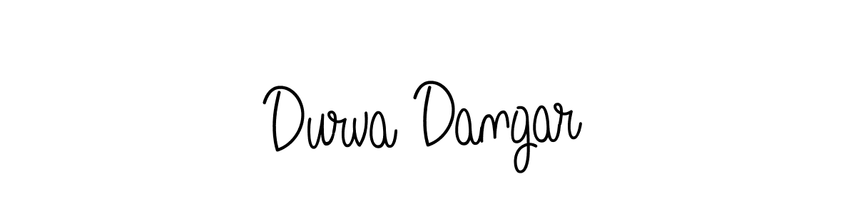 This is the best signature style for the Durva Dangar name. Also you like these signature font (Angelique-Rose-font-FFP). Mix name signature. Durva Dangar signature style 5 images and pictures png