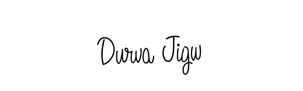 How to make Durva Jigw signature? Angelique-Rose-font-FFP is a professional autograph style. Create handwritten signature for Durva Jigw name. Durva Jigw signature style 5 images and pictures png