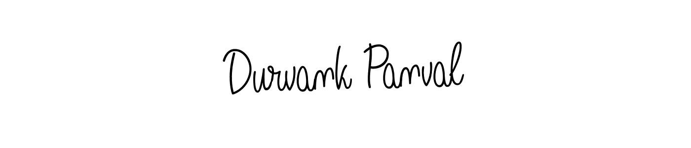 Design your own signature with our free online signature maker. With this signature software, you can create a handwritten (Angelique-Rose-font-FFP) signature for name Durvank Panval. Durvank Panval signature style 5 images and pictures png